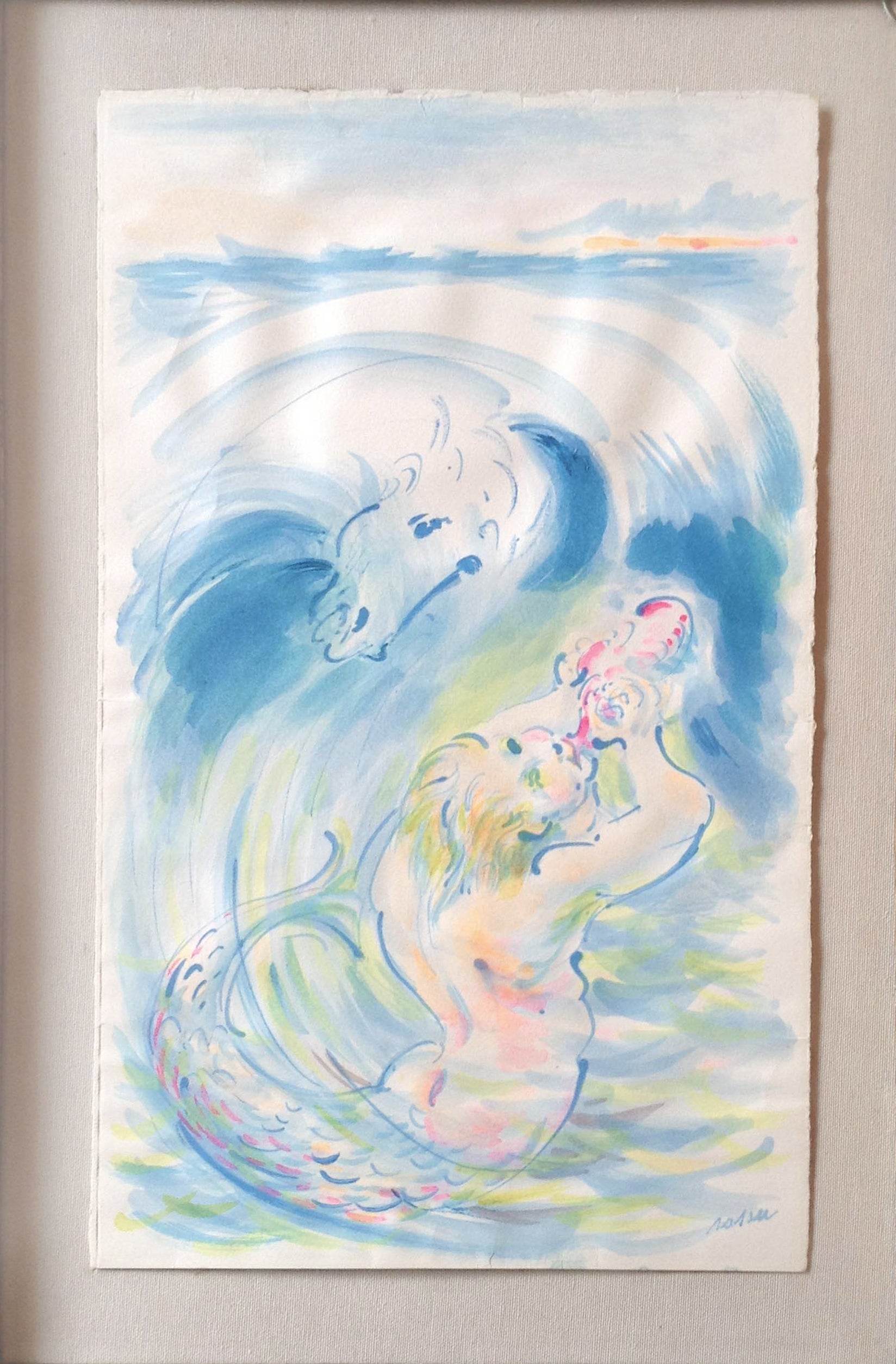 Aligi Sassu - Tritone  a Fregene