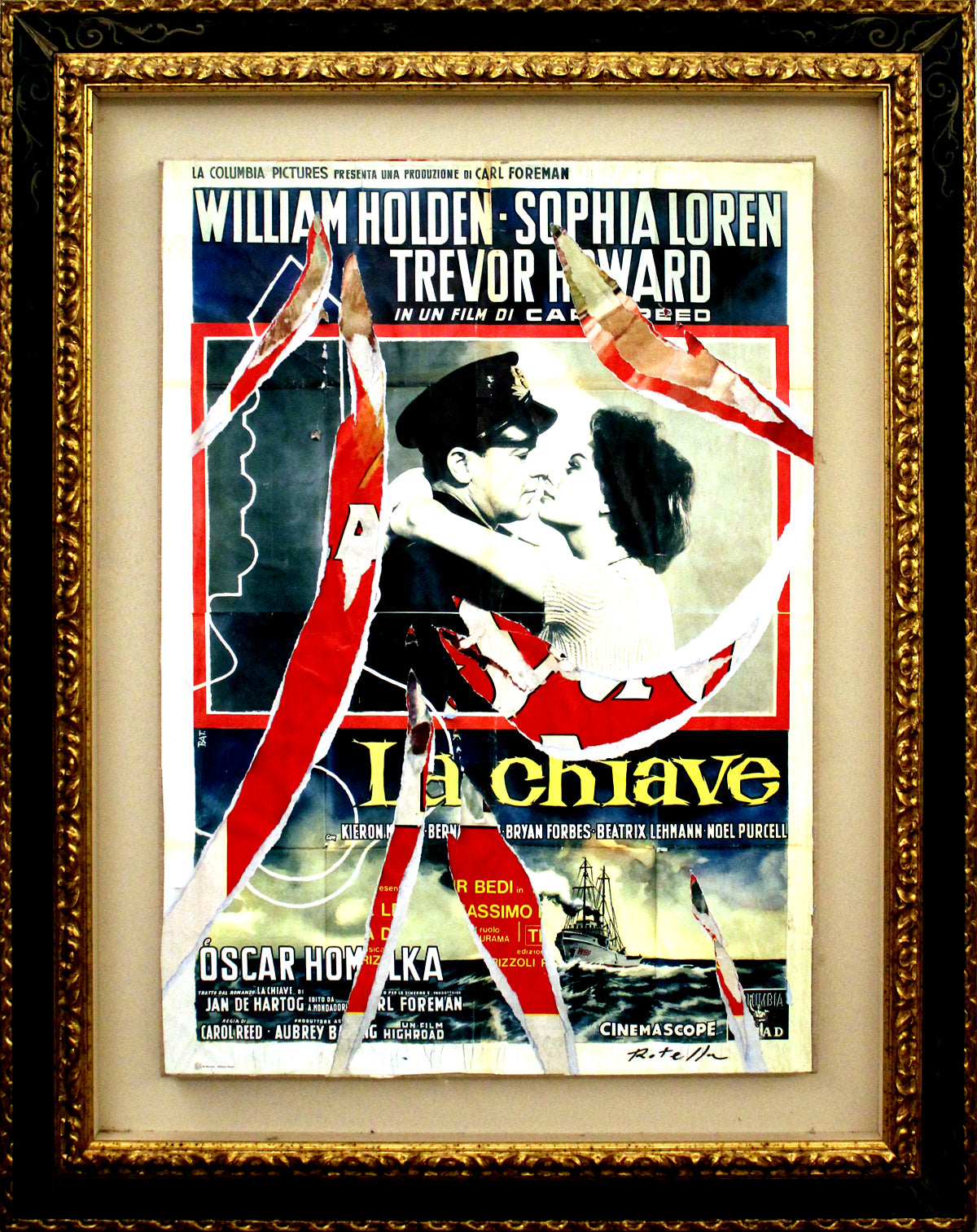 Mimmo Rotella - Amor en alta mar