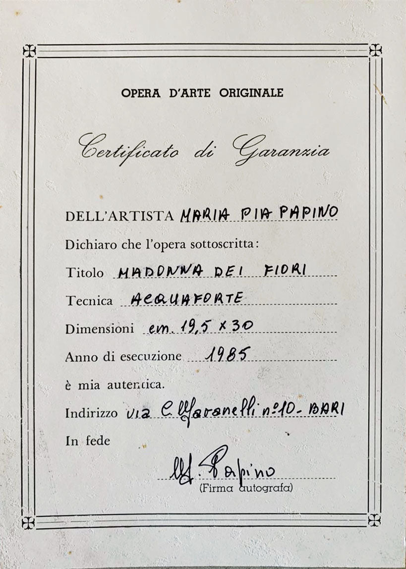 Maria Pia Papino - Madonna dei fiori