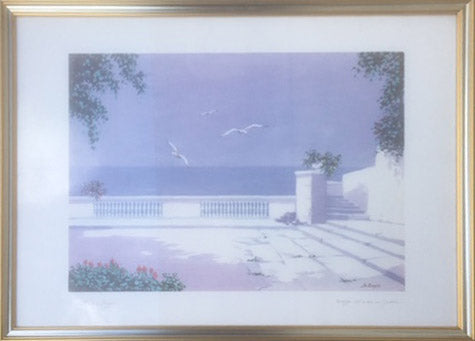 Piergiorgio Zuppini - Terrazza sul mare con gabbiani