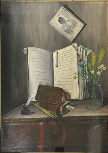 Luigi Lombardi - Naturaleza muerta, Rincón de estudio