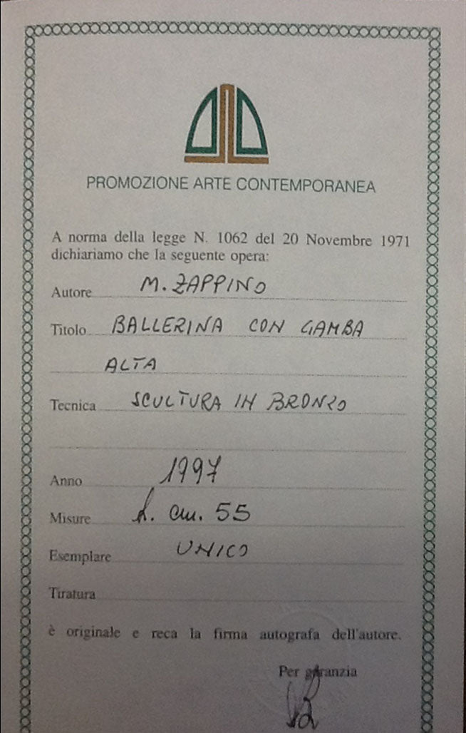 Michele Zappino - Ballerina con gamba alta