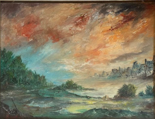 Mario Riccio - Paesaggio con piante