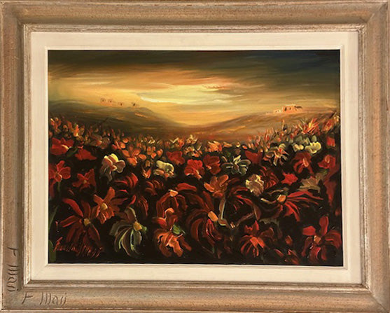 Fernando Masi - Campo di fiori al tramonto