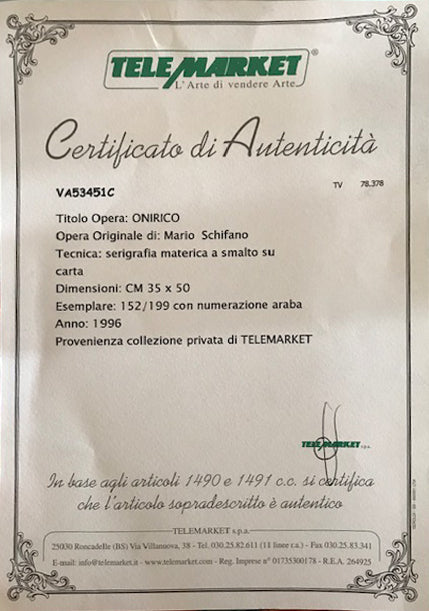 Mario Schifano - Onirico