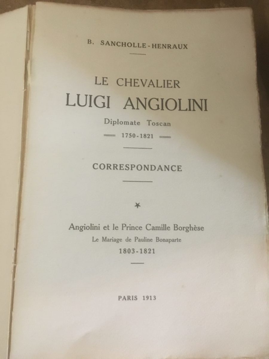 Le chavalier - Luigi Angiolini - Correspondance