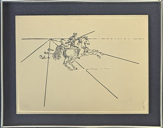 Salvador Dalì - Don Chisciotte - Incisione