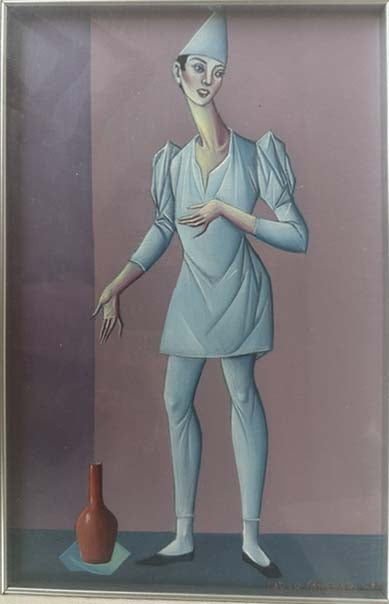 Pulcinella - Olio su tela - Carlo Canevari