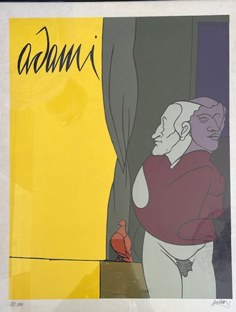 Valerio Adami - Senza titolo (double face)