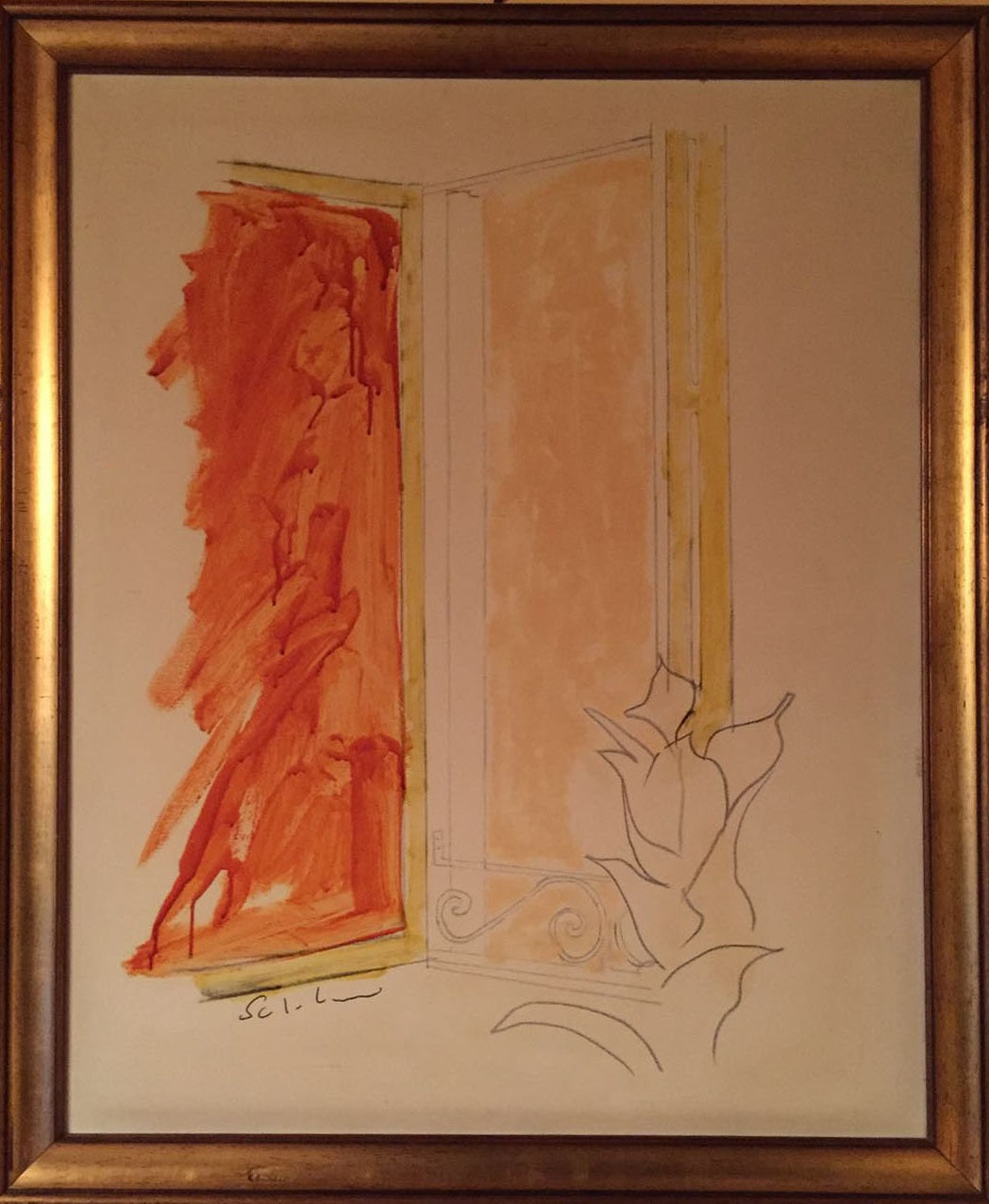 Mario Schifano - Alla finestra