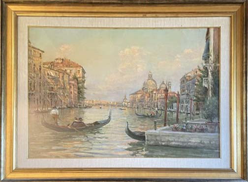Senza titolo di Giovanni Campriani, olio su tavola