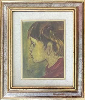 Senza titolo di Manuel Campus, Olio su tela, 24 × 18 cm
