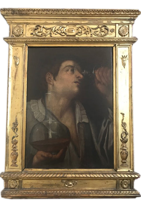 Artista sconosciuto - Uomo con calice di vino
