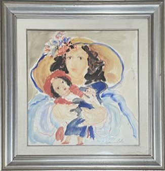 Senza titolo di Vincenzo Muscatello, Olio su tavola, 50 × 50 cm