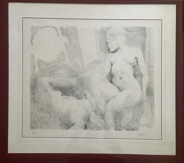 Litografia Nudi femminili di Ugo Attardi