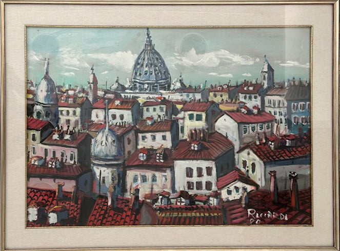Carlo Riccardi (attribuito a) - Cupole di Roma