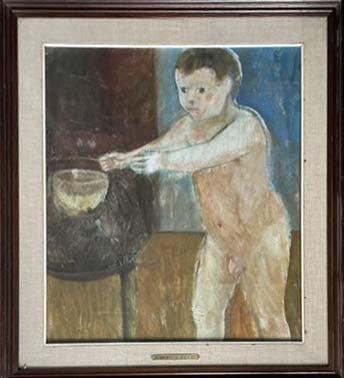 Senza titolo di Carmelo Zotti, olio su tela