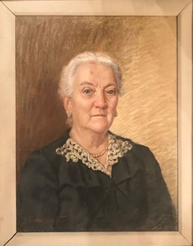 Paola Serra Zanetti - Portrait of a Woman with a String of Pearls