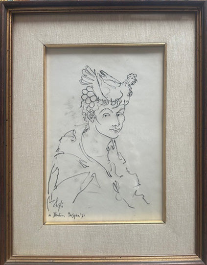 Attribuito a Corrado Cagli - Ritratto di donna