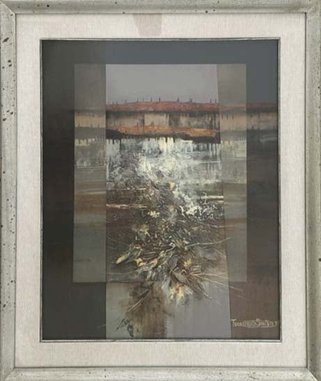 Paesaggio in olio su tavola di Tommaso Maurizio Santoro