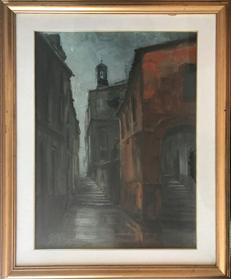 Aurelio Barbalonga - Scorcio senese