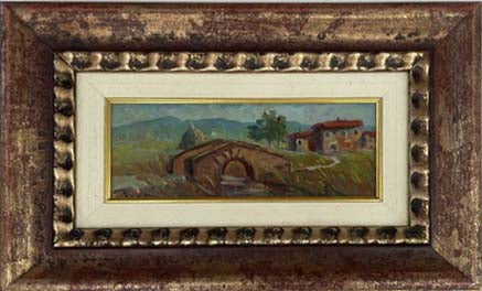 Senza titolo, olio su masonite di Arturo Tosi
