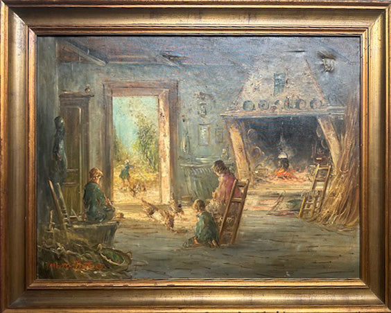 Mario Fattori - Interno camino