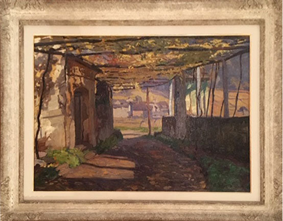 Raffaele De Grada - Casa con pergolato di uva