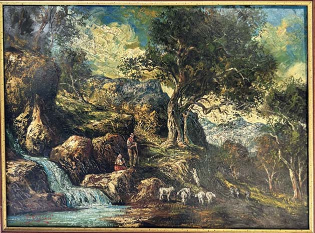 Paesaggio - Olio su tela - Gino Grignani