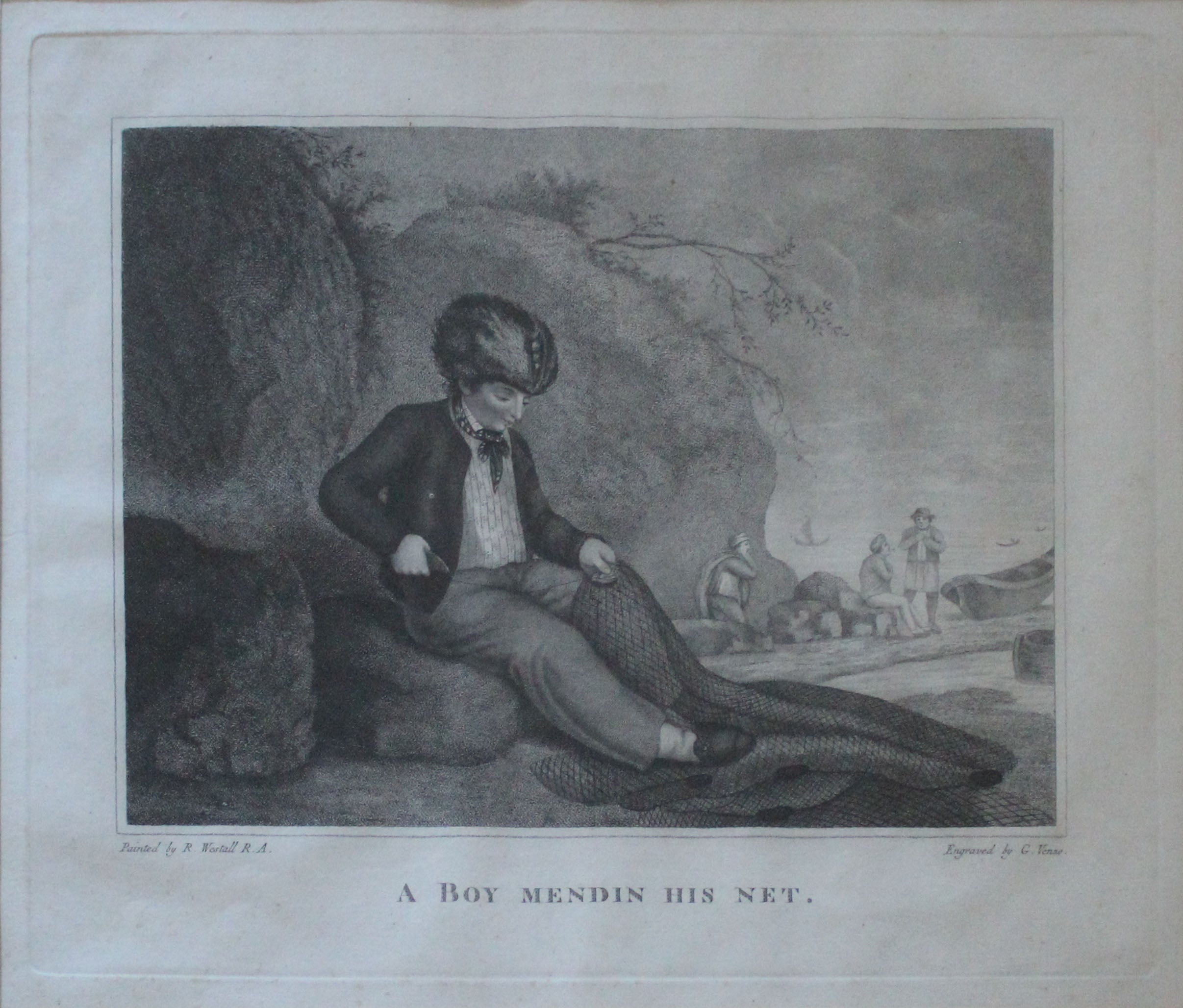 Richard Westall - Ragazzo che rammenda la rete