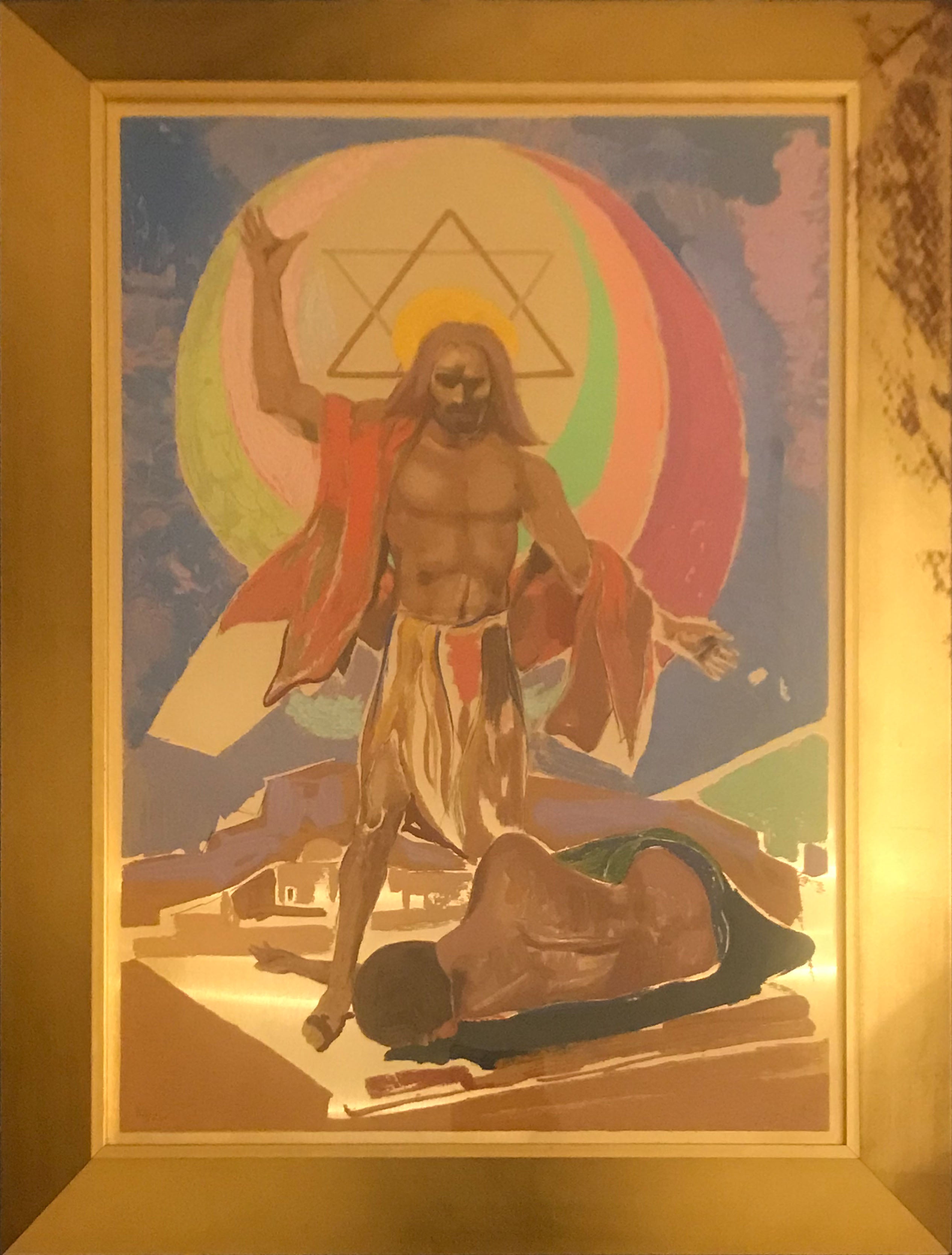 Ugo Attardi - Cristo e l'adultera