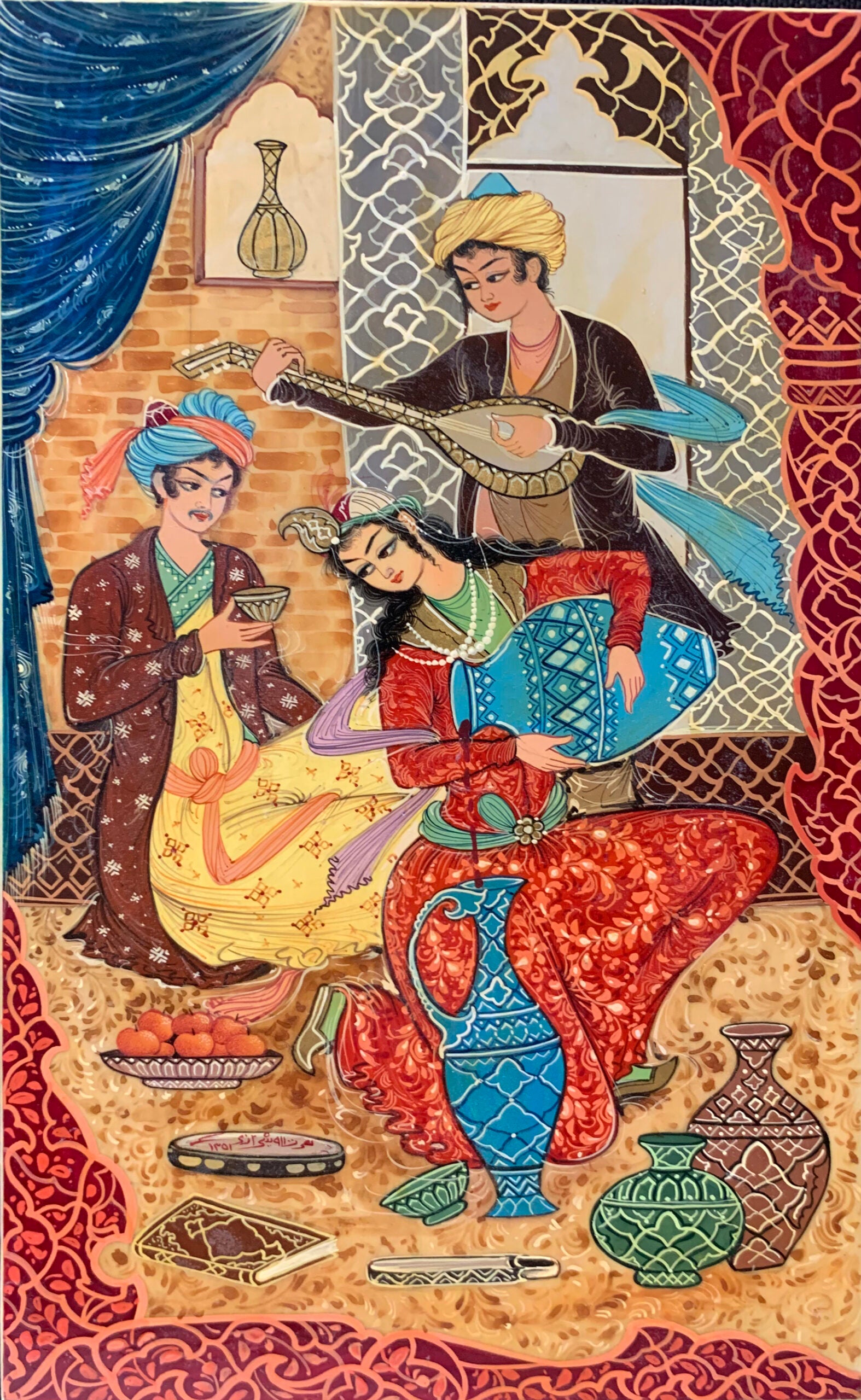 Artigianato indiano - Collezione di dipinti su avorio