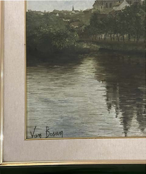 Senza titolo (paesaggio) - Olio su tela - Van Besieur