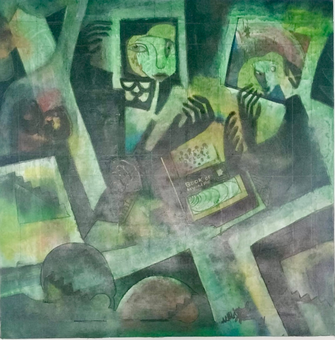 Martino Delego - Senza titolo (Composizione di volti)