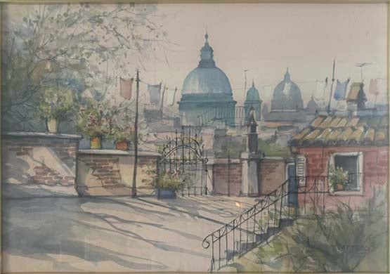Roma - Acquerello - Battelli