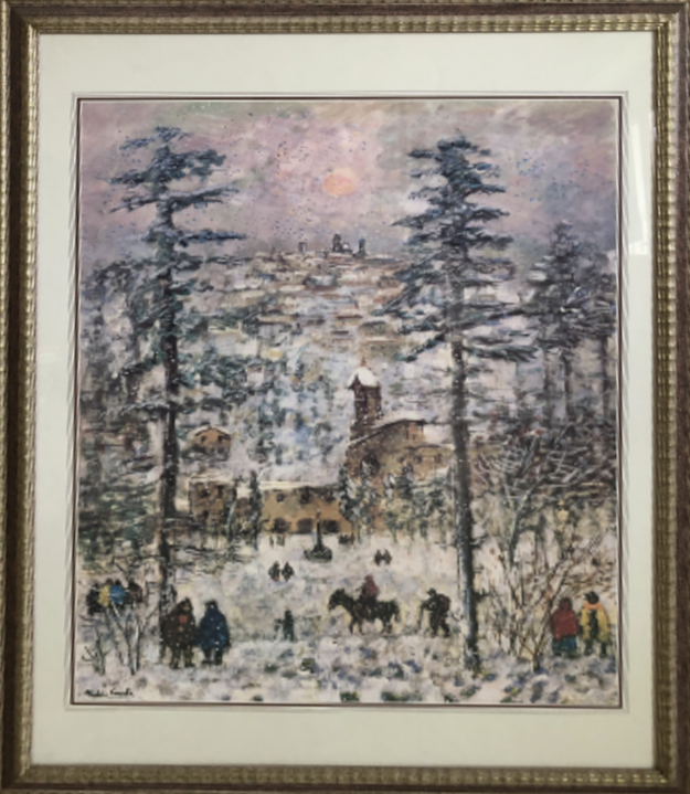 Michele Cascella - Scorcio innevato