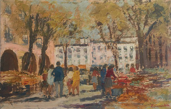 Emilio Comba - Market in Grasse