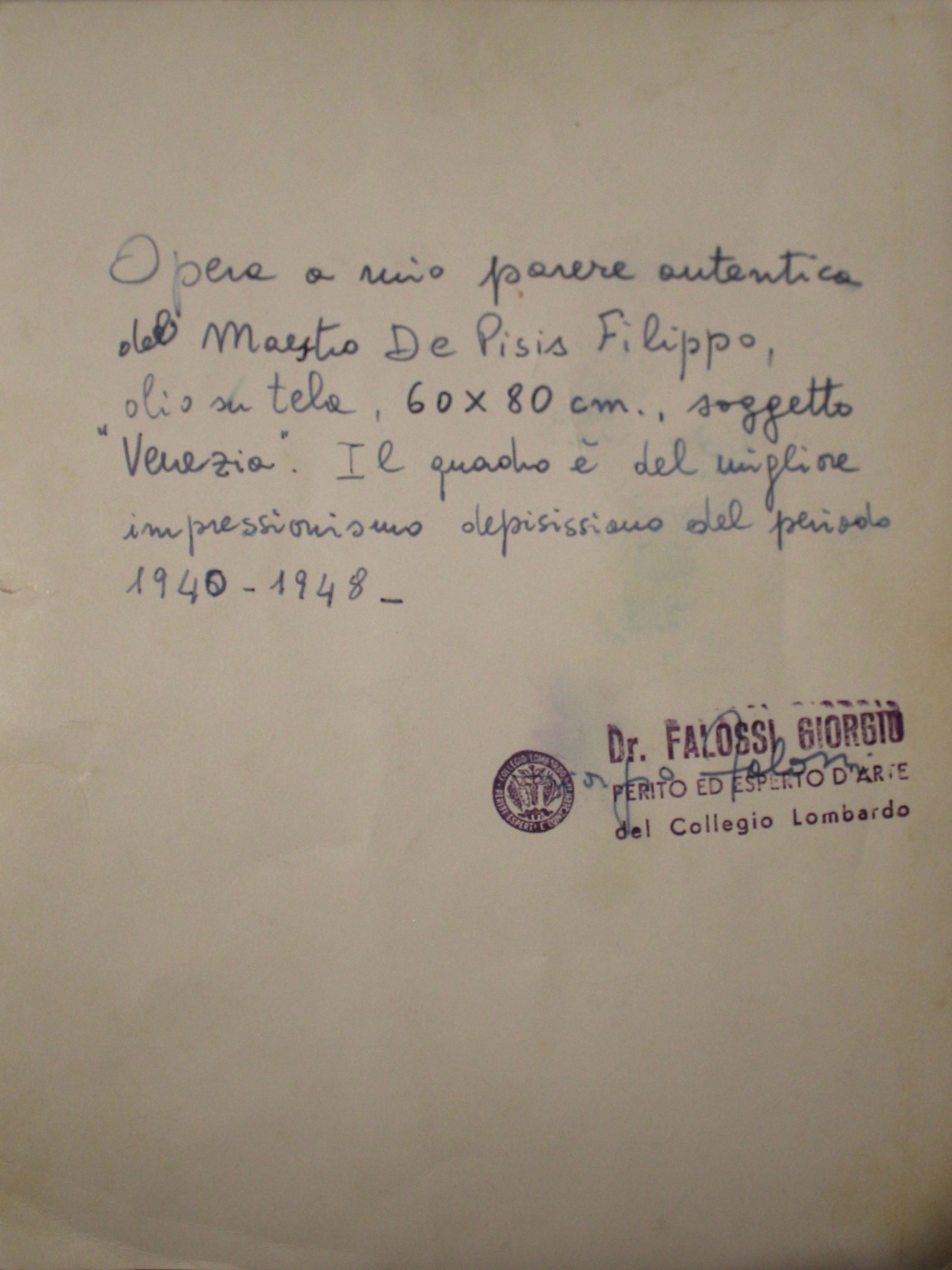 Attribuito a Filippo De Pisis - Senza titolo