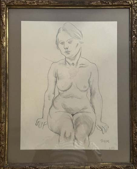 Nudo - Matita su carta - George Grosz