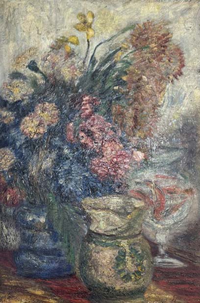Vaso di fiori - Olio su tela - Spadini