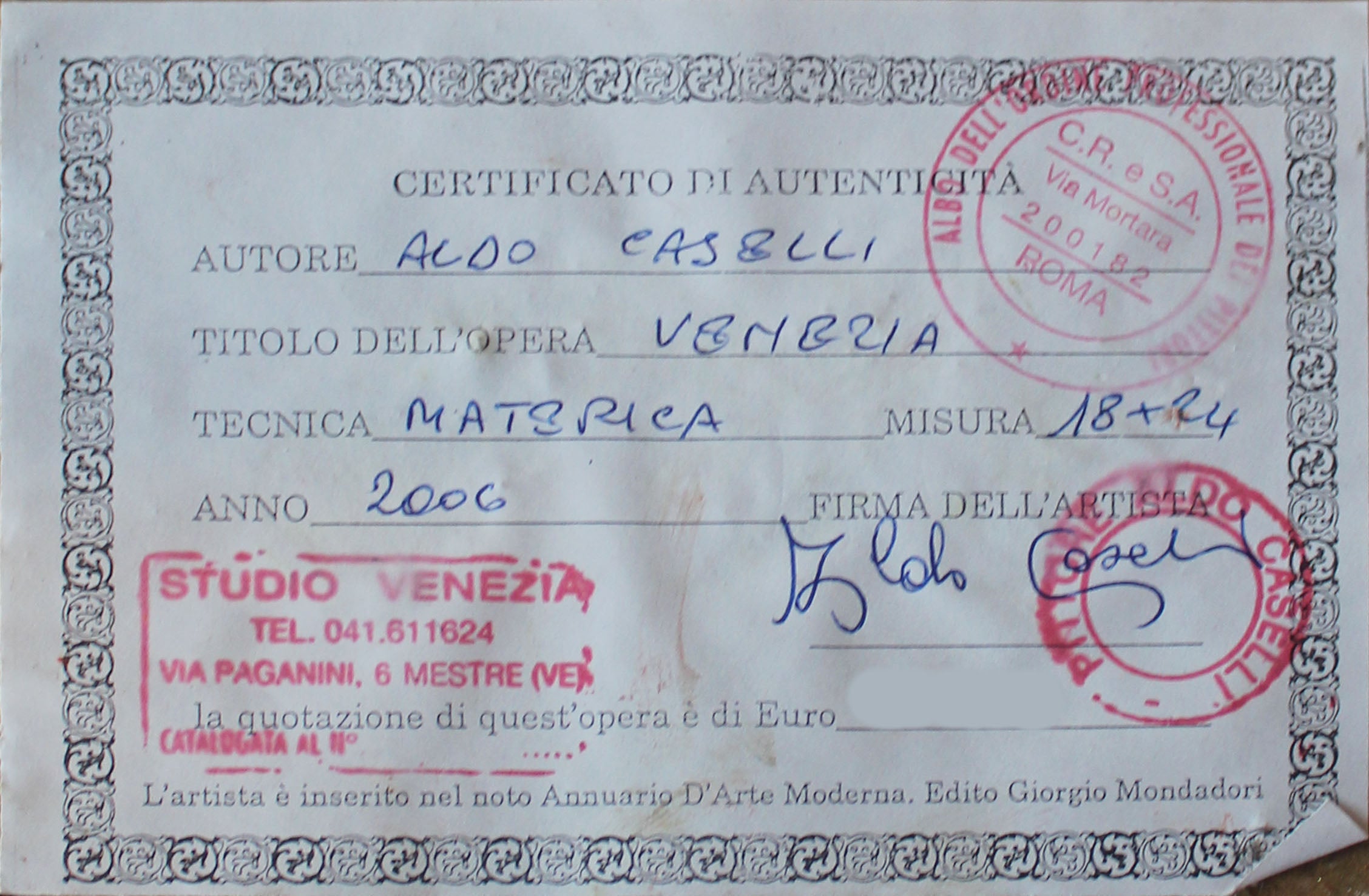Aldo Caselli - Venezia