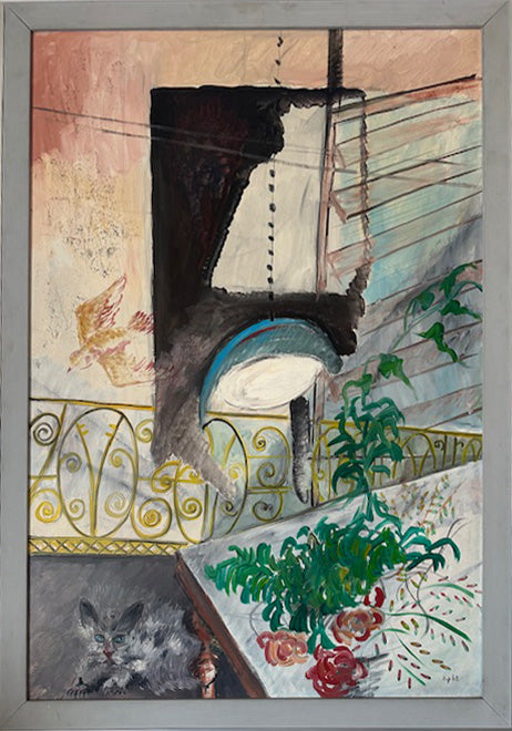 M. A. Zappitelli - Balcone con gatto