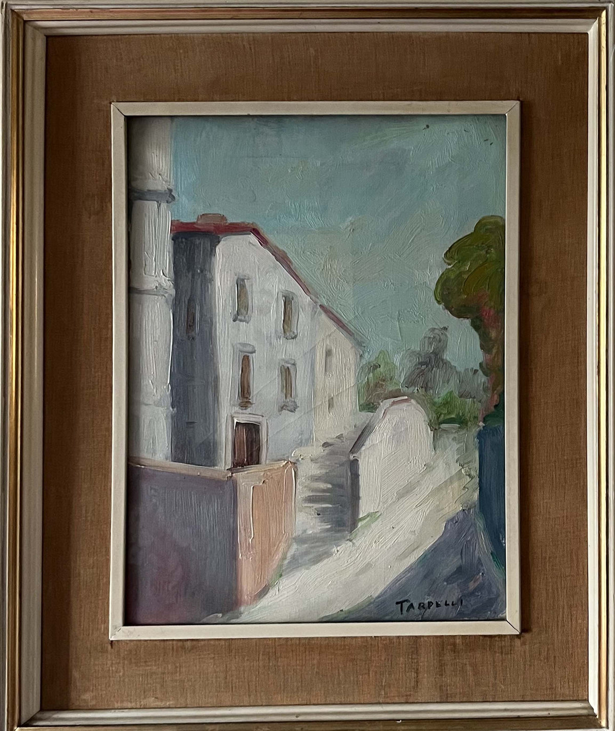 Senza titolo (paesaggio urbano) - Olio su tela - Angelo Tardelli