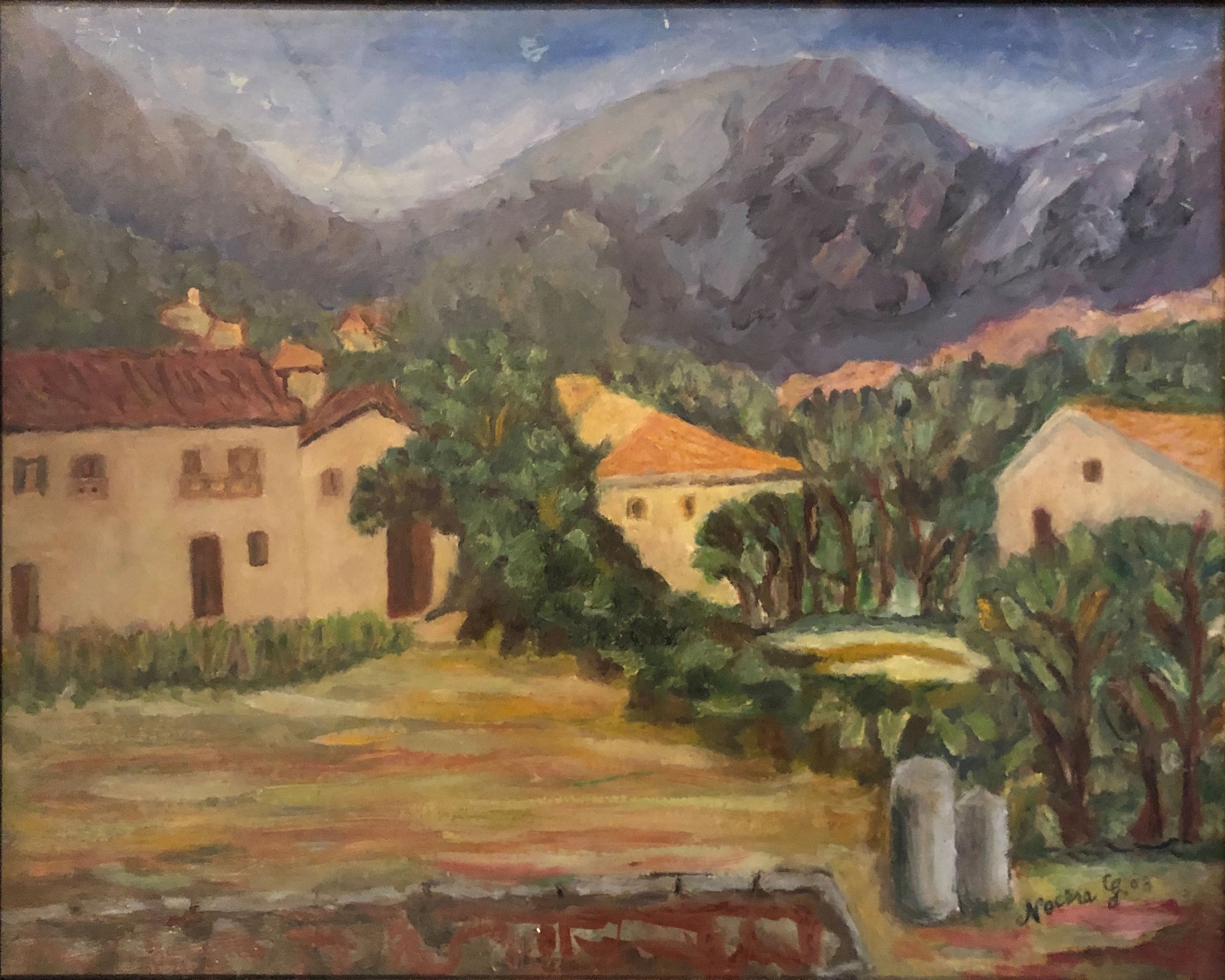 Giacoma Nocera - Casolare con montagne