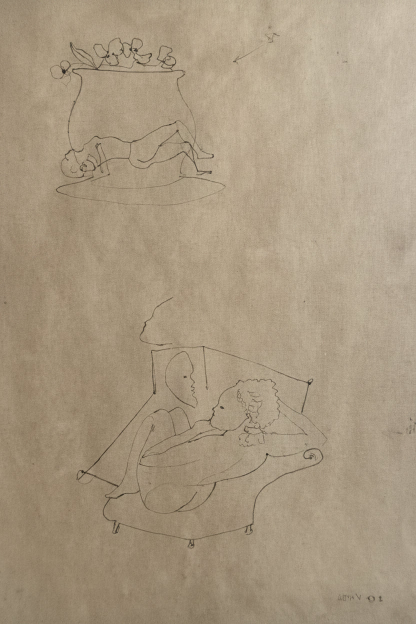 Figura, disegno di Ugo Attardi