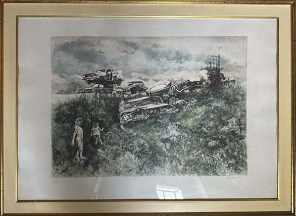 Figura, litografia di Renzo Vespignani