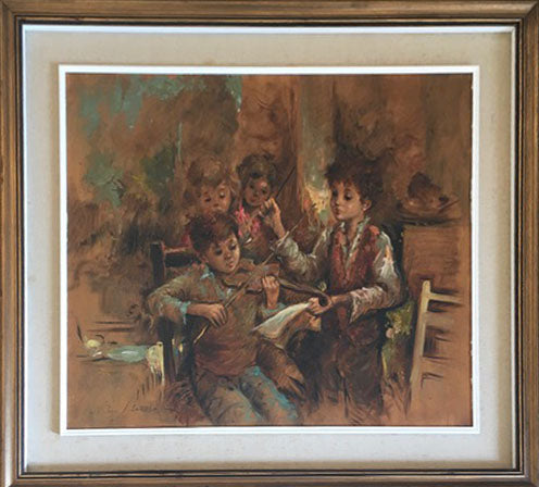 Nino Salvadori - Ragazzi con violino