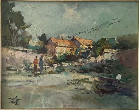 Scorcio campestre – Olio su tela – Renzo Piccoli