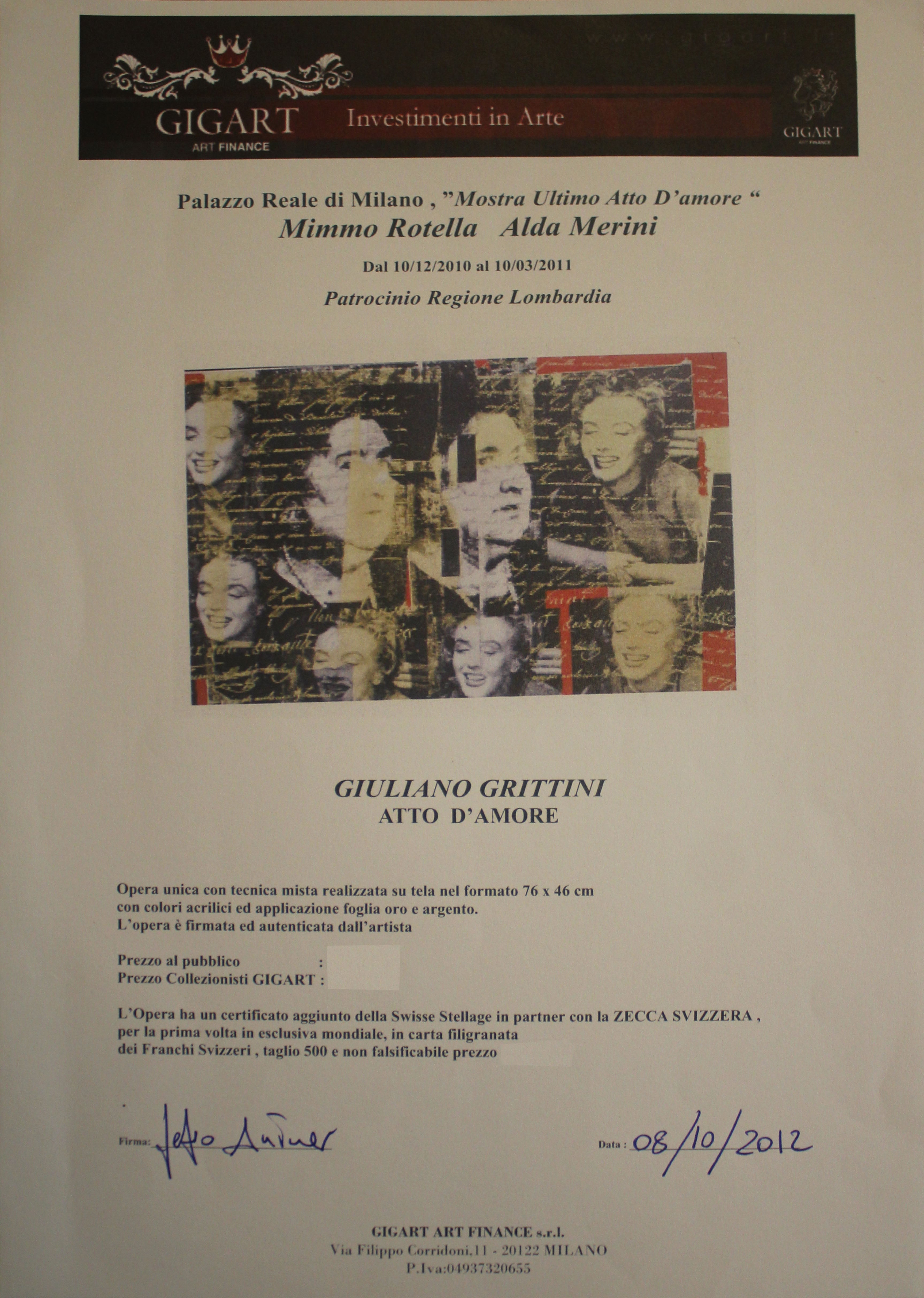Giuliano Grittini - Ultimo atto d'amore