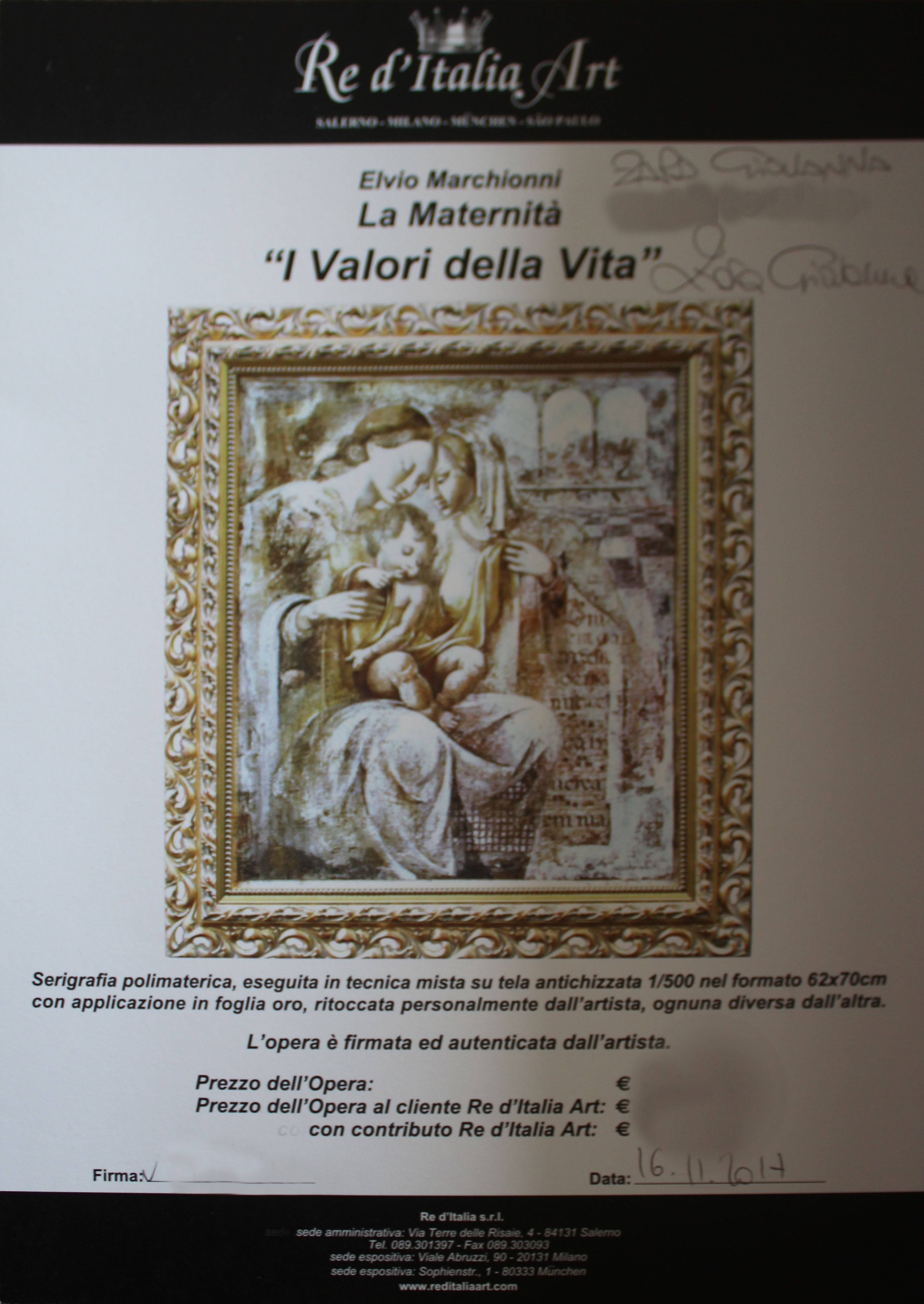 Elvio Marchionni - I valori della vita